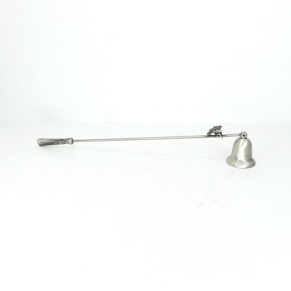Bee Candle Snuffer Brushed Chrome Moveable Bell 11.5" - Picture 4 of 8